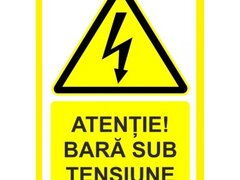 Placuta pentru bara sub tensiune